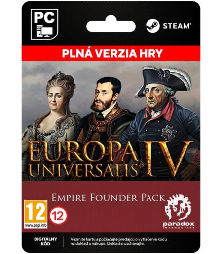 Europa Universalis 4: Empire Founder Pack [Steam] od Paradox Interactive
