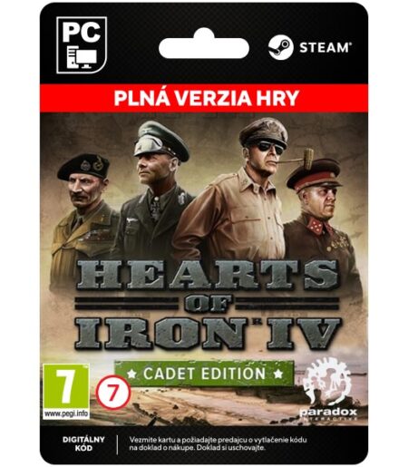 Hearts of Iron IV: Cadet Edition [Steam] od Paradox Interactive
