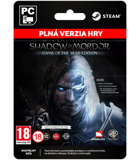 Middle-Earth: Shadow of Mordor (Game of the Year Edition) [Steam] od Warner Bros. Games
