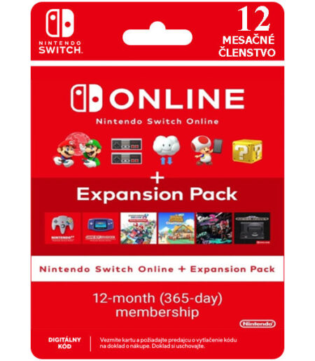 nintendo switch online predplatne na 365 dni expansion pack individual nsw 478780