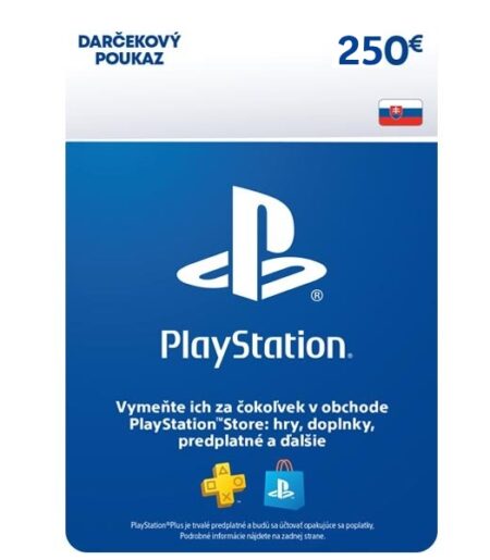 playstation store gift card 250eur esd sk cd key 474322